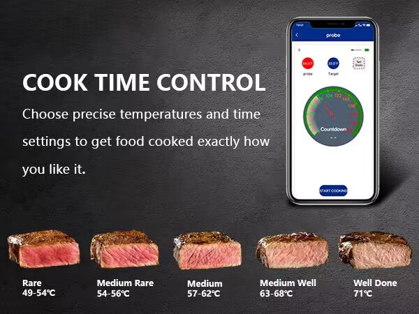 Hot Selling Bluetooth Probe Outdoor Cooking Thermometer Smart Wireless Meat Thermometer(图10)